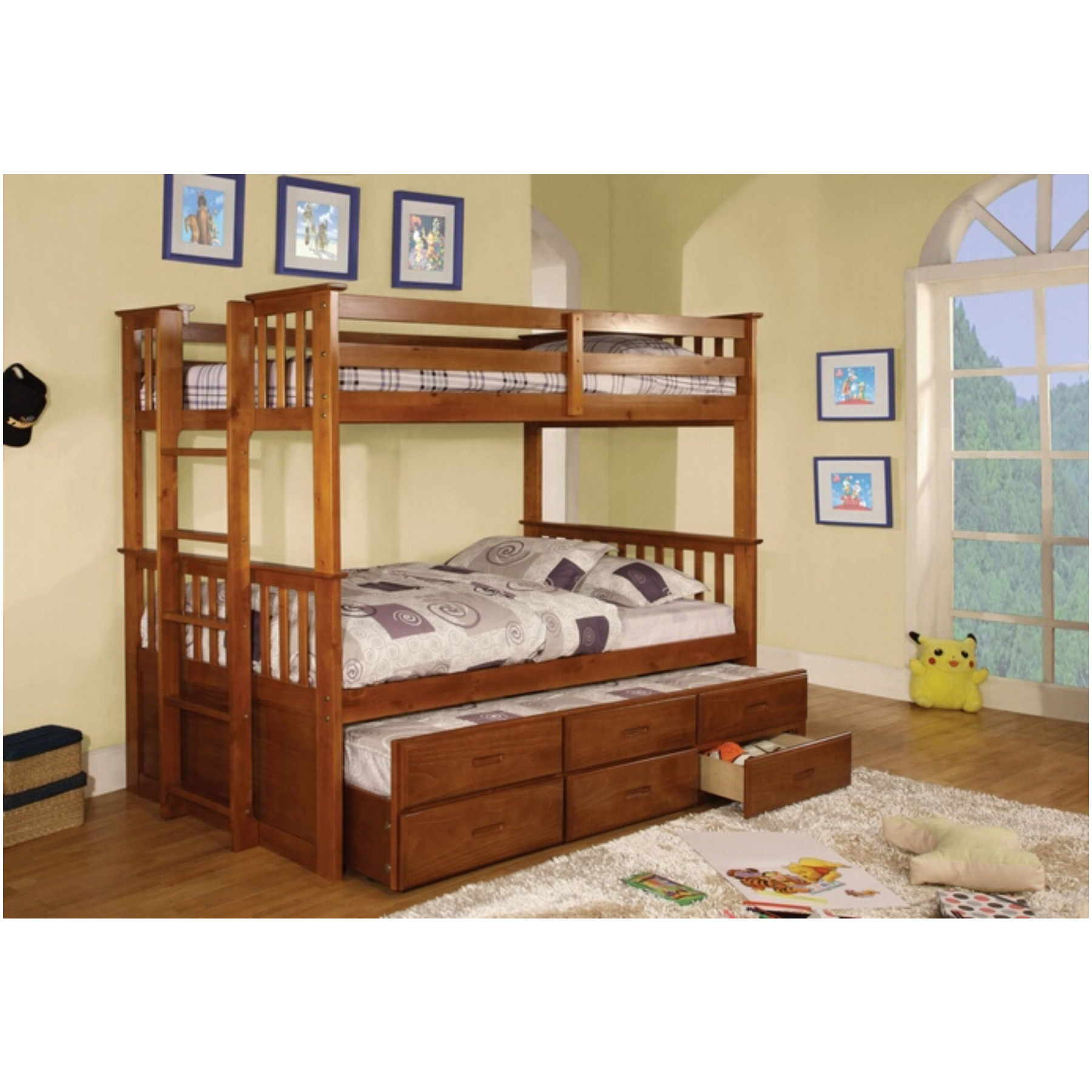 furniture of university bed america bunk Of wood America oak finish University Furniture collection