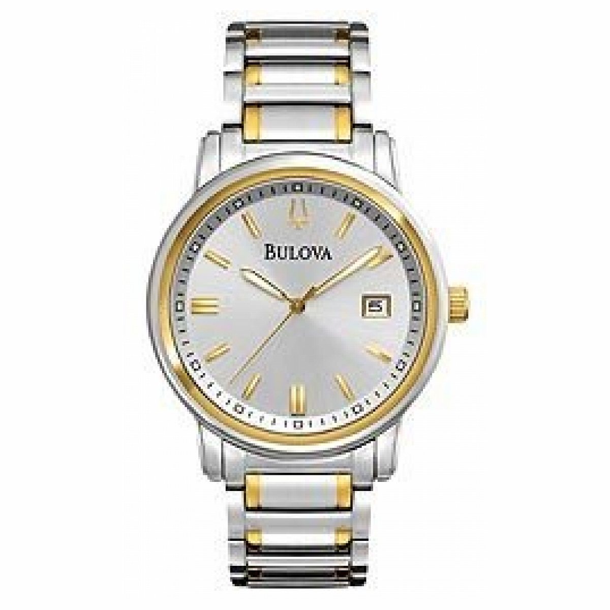 Bulova Bracelet Silver-Tone Dial Men's Watch #98B157