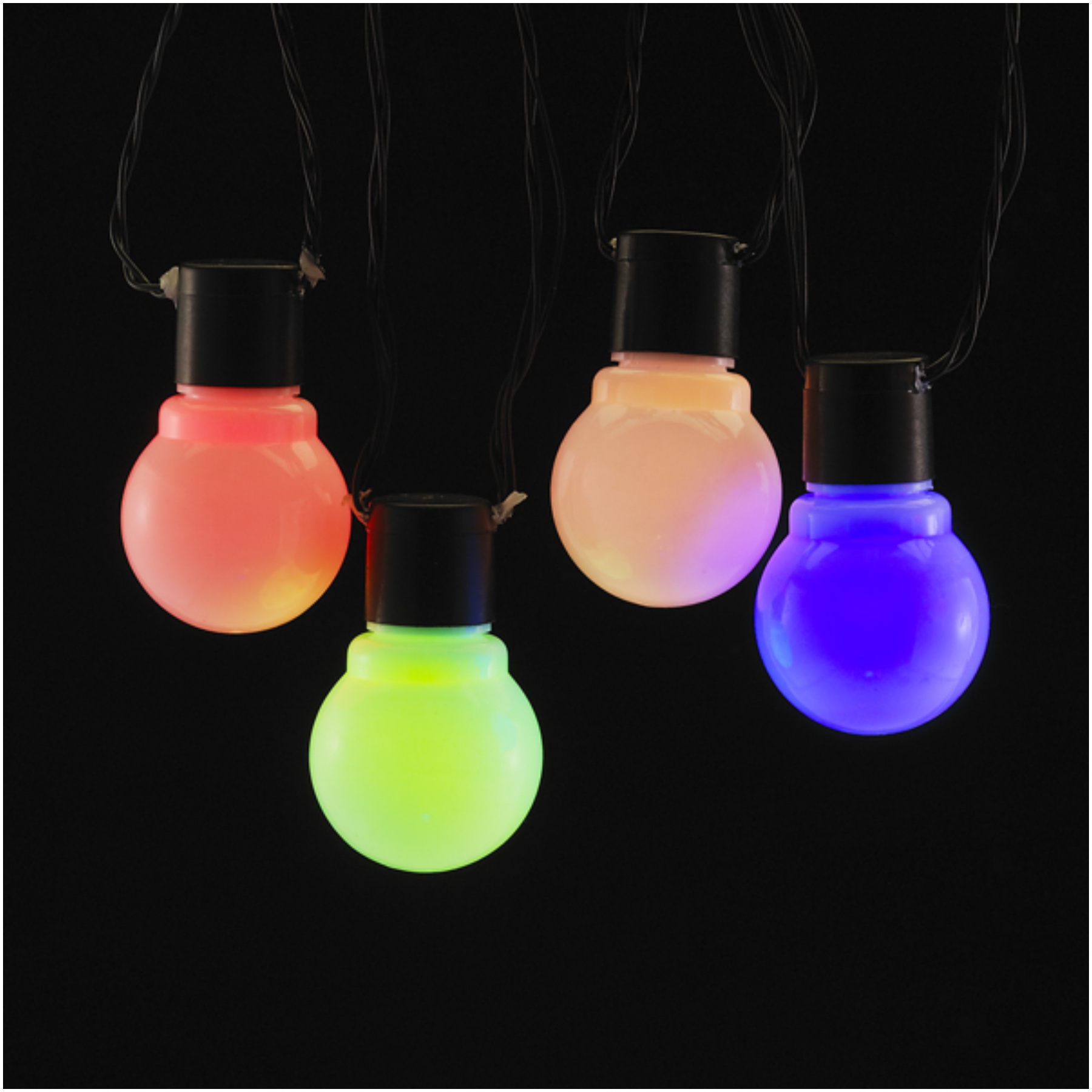 set of 10 multi color glass led old fashion party time set of 10 multi color glass led old fashion party time