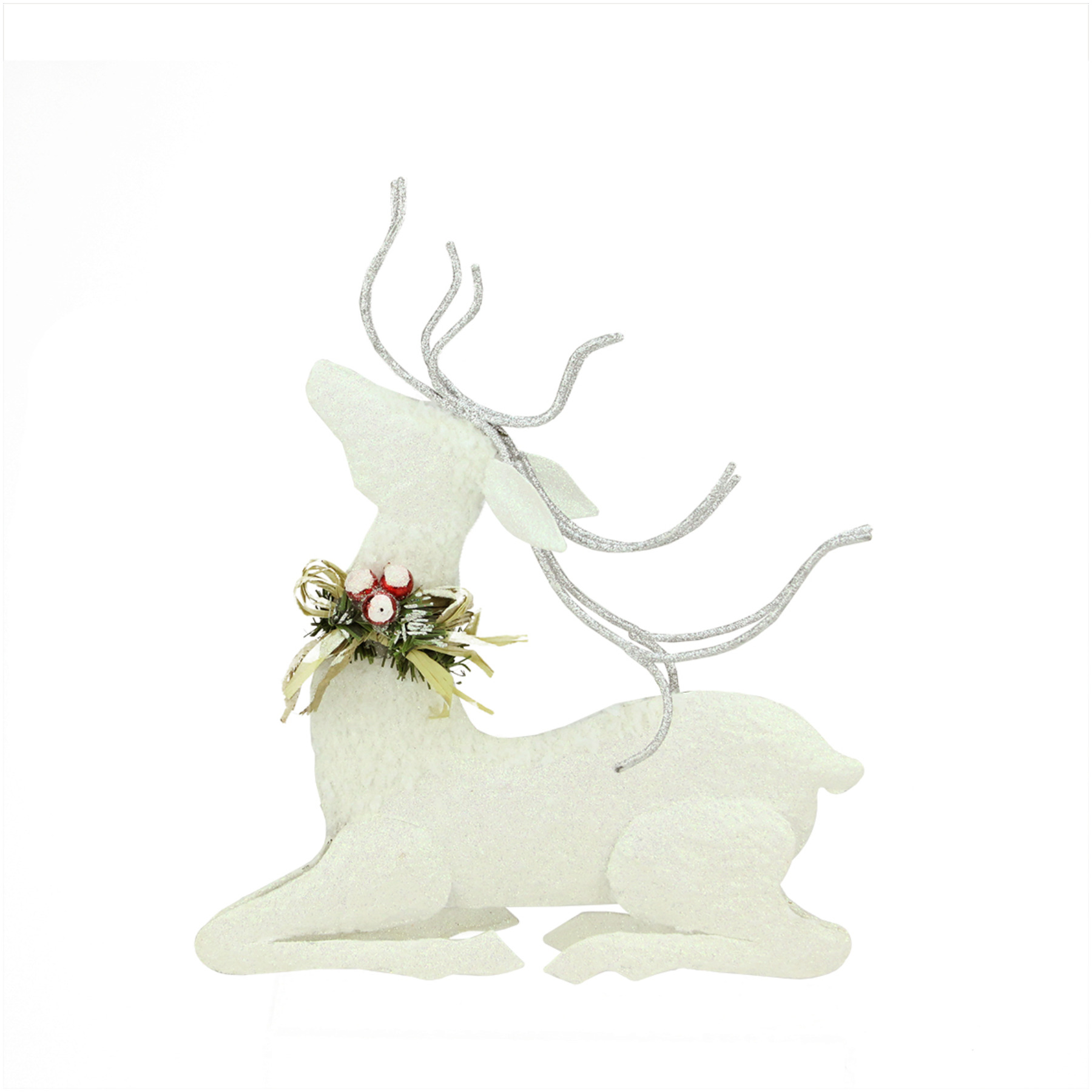 gallerie ii 11 25 quot snowy white glitter embellished seated gallerie ii 11 25 quot snowy white glitter embellished seated