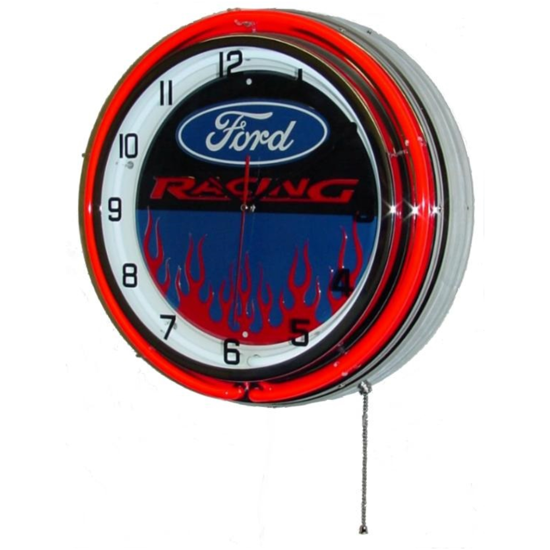 Ford racing neon clock #5