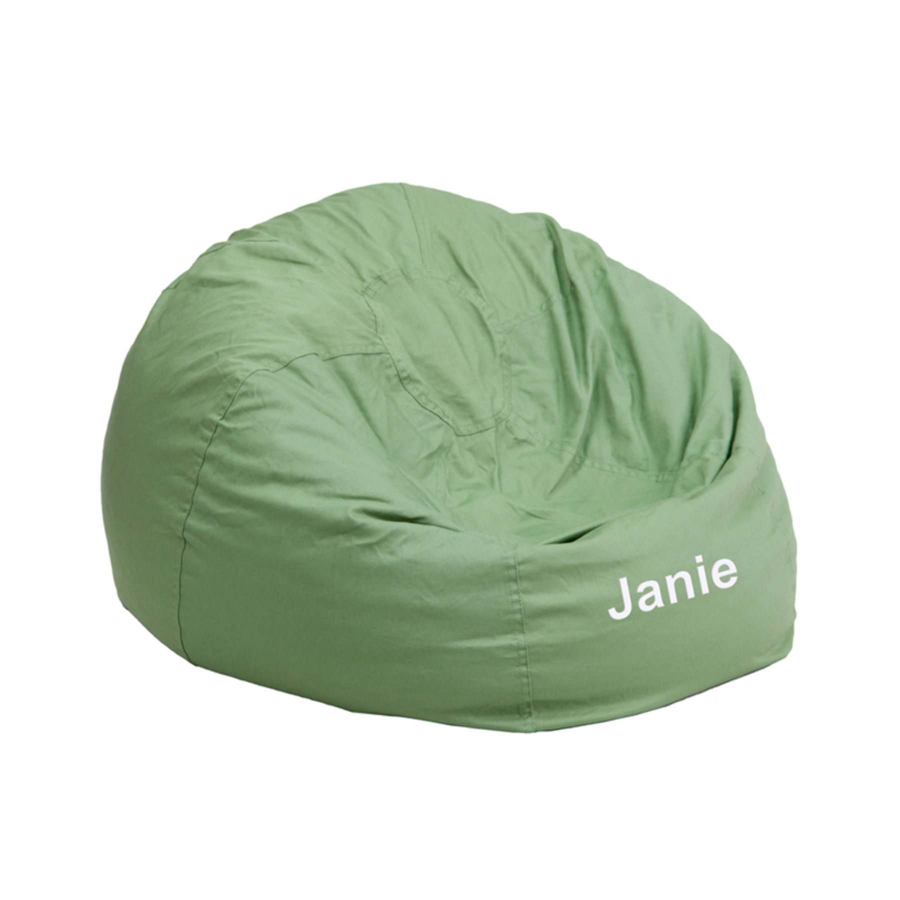 Jcho Personalized Small Solid Green Kids Bean Bag Chair Pricefalls