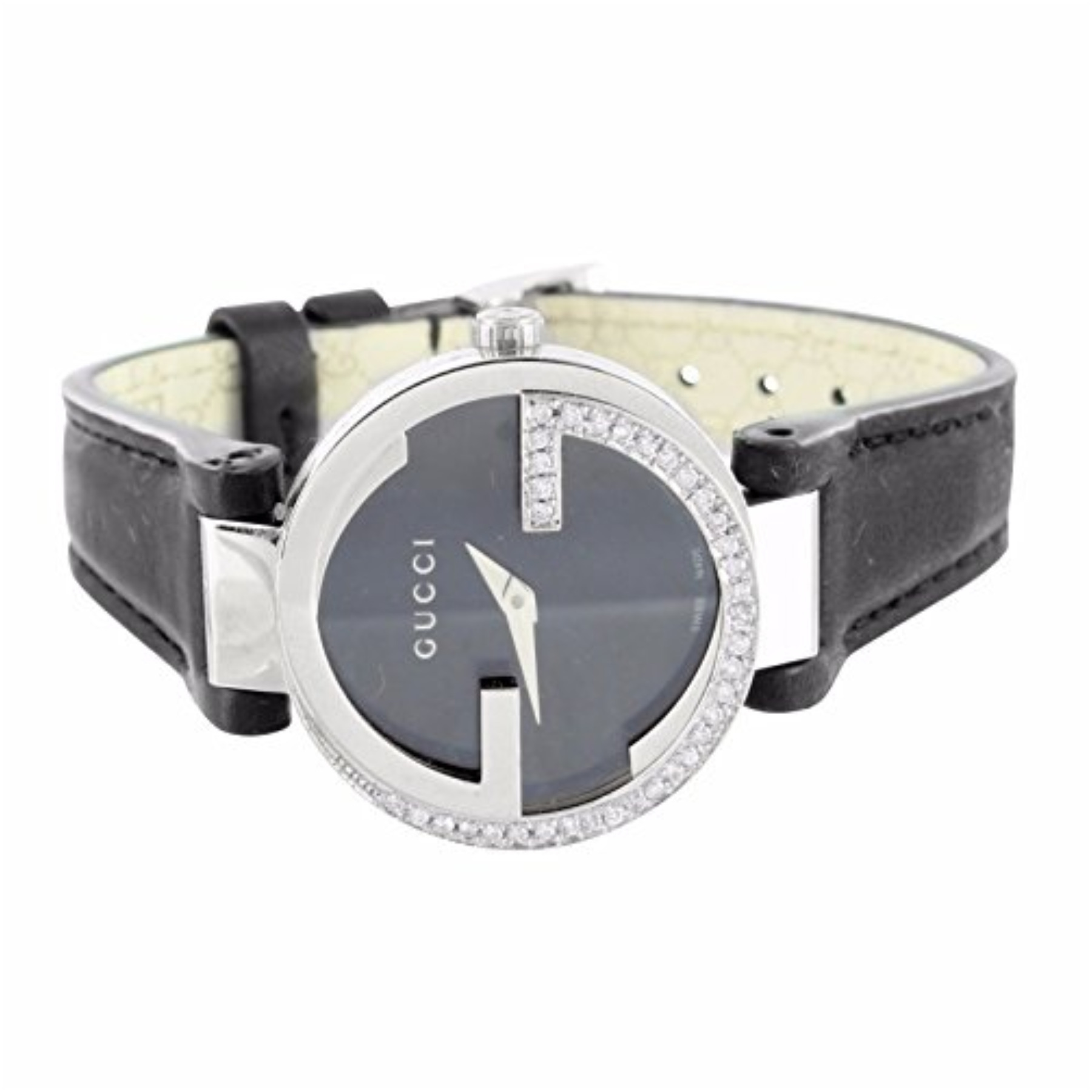 mens i gucci ya133205 interlocking gg 1 carat leather band 42mm pricefalls mens i gucci ya133205 interlocking gg 1 carat leather band 42mm pricefalls