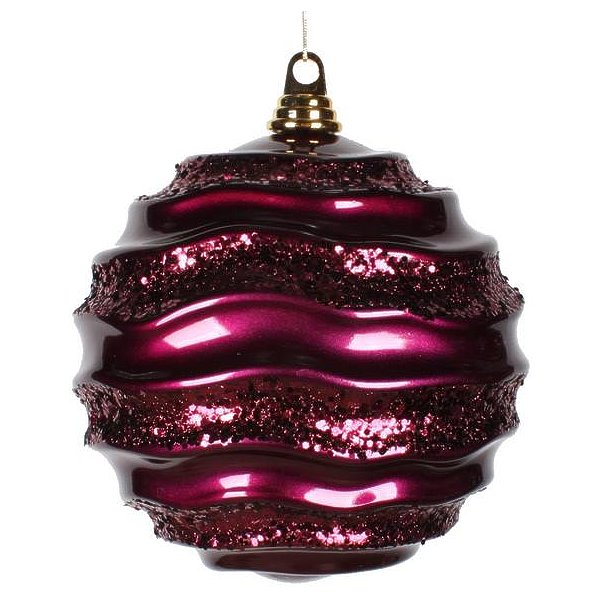 ... Glitter Wave Ball Christmas Tree Ornament (M132156) - Pricefalls.com