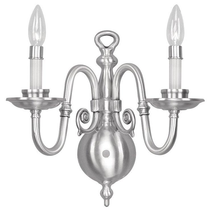 Livex Livex Lighting Beacon Hill Wall Sconce in Brushed Nickel - 5302 ...